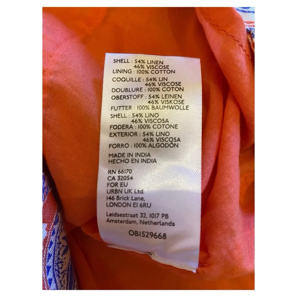 NWOT Anthropologie Maeve Buttondown Halter Mini Dress  Size Small - Picture 14 of 14